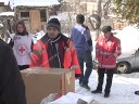 Familie rămasă fără casă ajutată de Crucea Roşie Dâmboviţa