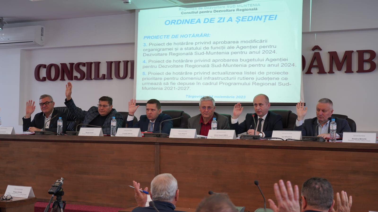 sedinta Consiliului pentru Dezvoltare Regională Sud Muntenia